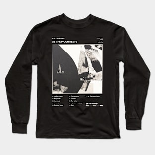 A.A. Williams - As The Moon Rests Tracklist Album Long Sleeve T-Shirt